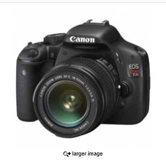 Canon EOS Rebel T2i Digital SLR Camera with Canon EF-S 18-55mm IS lens