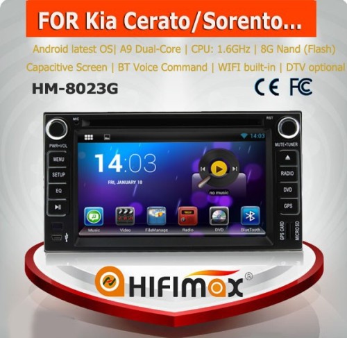 HIFIMAX Android 4.4.4 car dvd player for Kia rio(2005-2011)/for Kia Rio car audio with DVD GPS radio car multimedia player HD