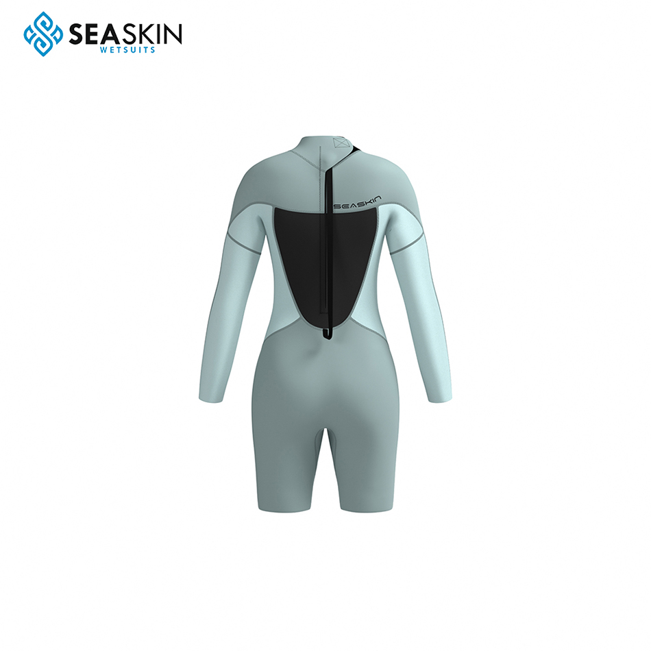 Zeilin duiken surfen dame met lange mouwen Springsuit wetsuit