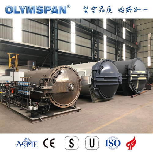 ASME standard fiber glass material bonding autoclave