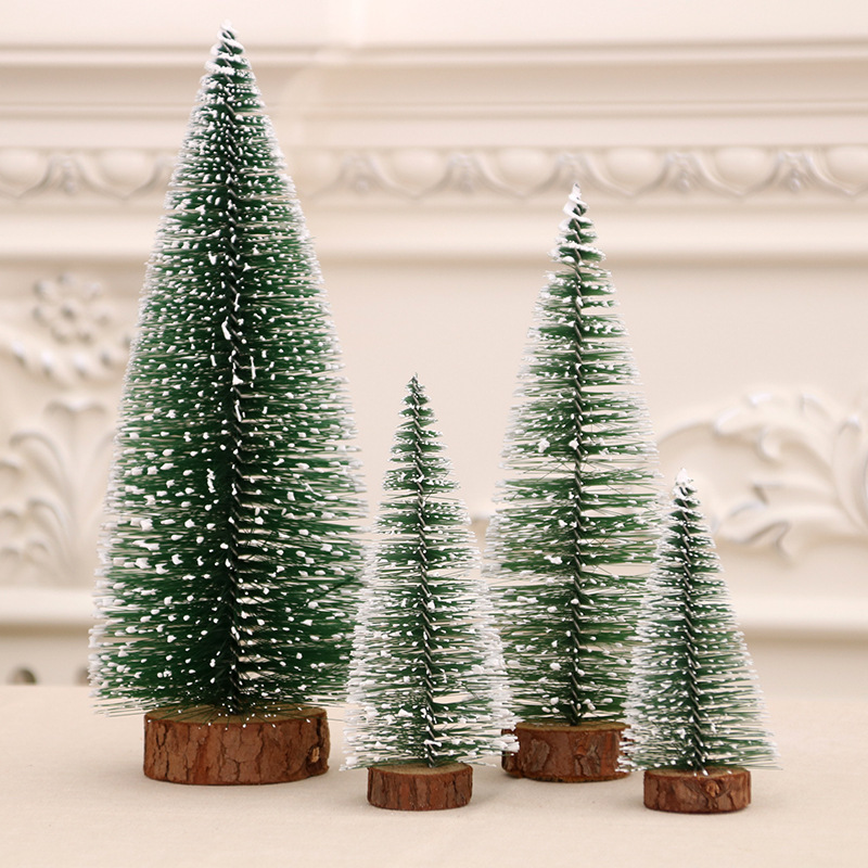 Mini Christmas tree Cedar desktop small Desktop Window decoration Christmas gift Christmas decorations