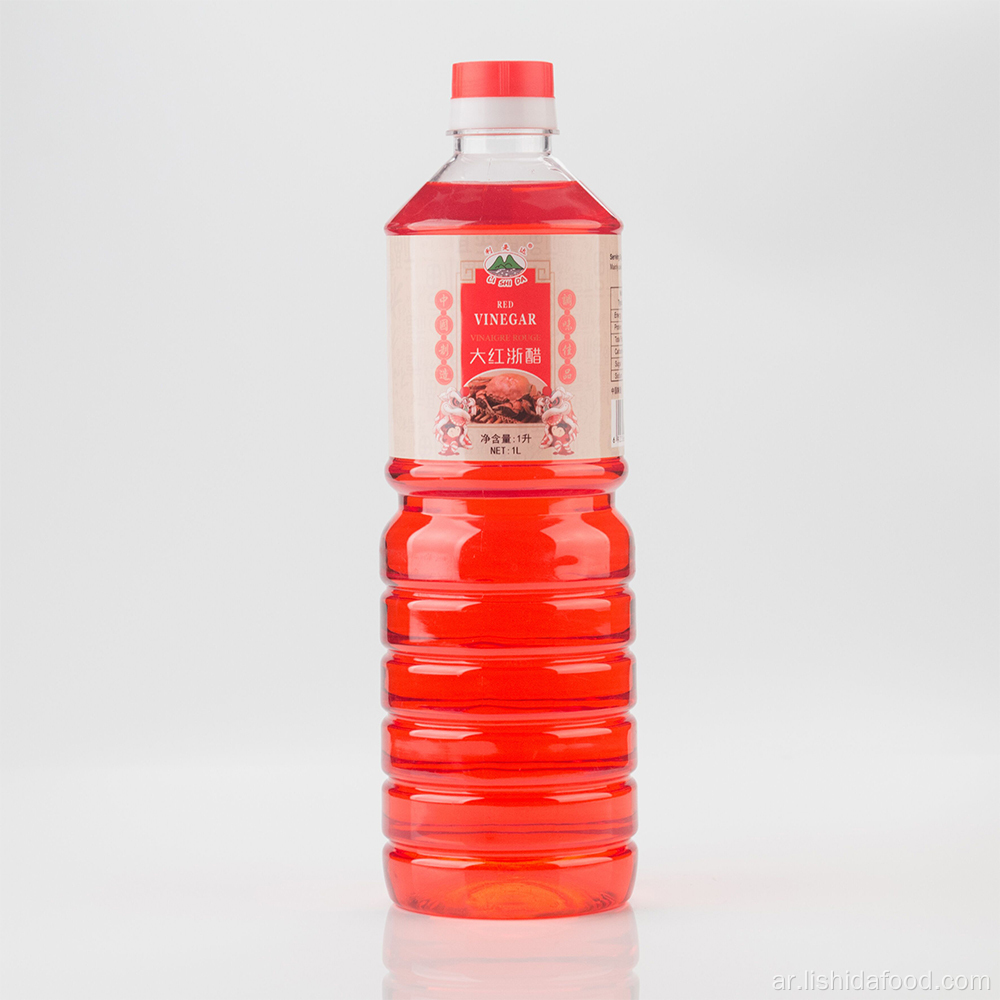 1000 مل زجاجة بلاستيكية الخل الأحمر