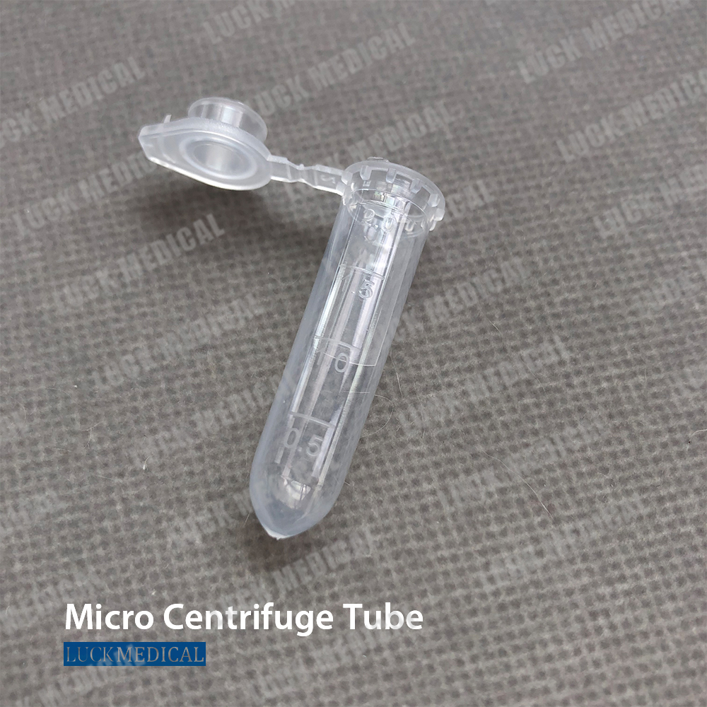 Tubo de microcentrífuga con exportación de cerradura de tapa a la India