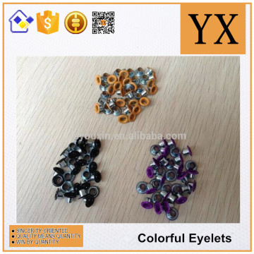 Curtain metal colored eyelet