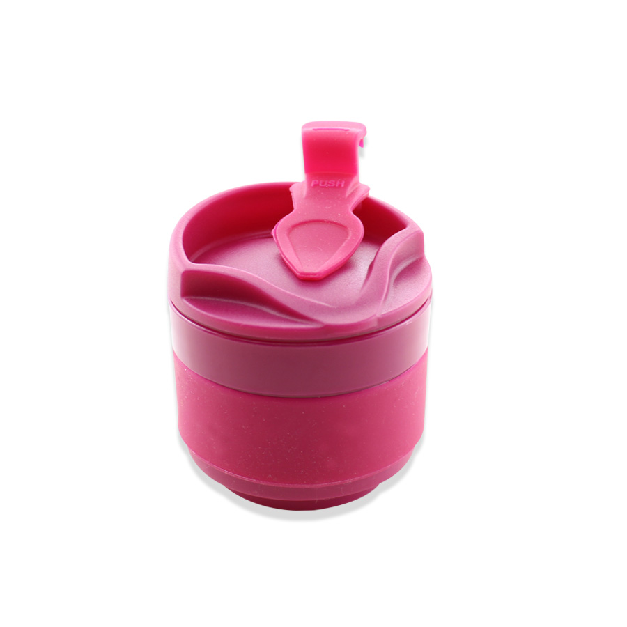 collapsible silicone cup with lid