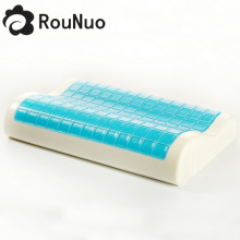 Visco-Elastic folding travel gel neck cervical memory pillow