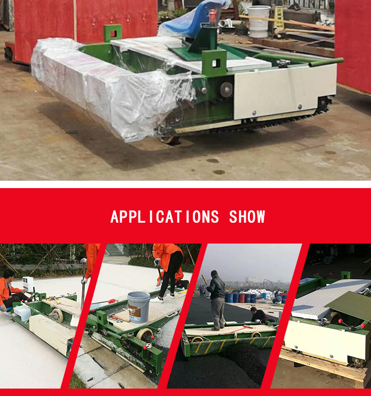 Plastic track marking machine factory price rubber paver machine for playground runway stadium field sports surface