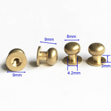 8mm Head Button Studs ScrewBack Stud