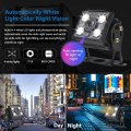 Caméra 1080p 12v voiture / RV / bus / camion AHD LED Blanc Lumière en pleine couleur Caméra de vision nocturne 360 ​​CAMÉE DE SAUVERATION DE SAUVERATION ALIQUE