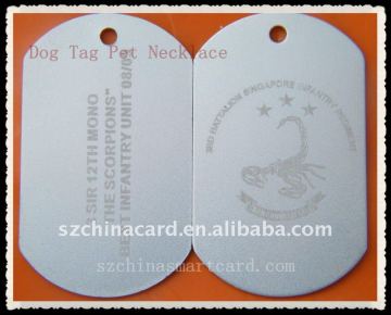 Metal Customized Engraved Dog Tag