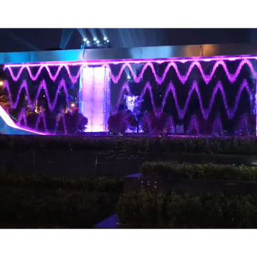 Control graphic digital LED water curtain laser fountain