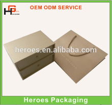 craft paper Handbag with two slide draw inside for collection