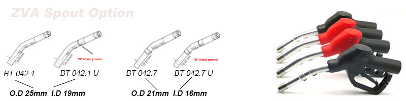 ZVA SL 2 Slimline Automatic Fuel Nozzle For Fuel Dispenser