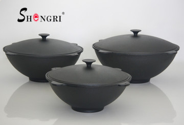 flat bottom cast iron pot cast iron flat wok