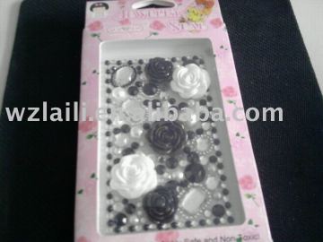 flower acrylic sticker rhinestone sticker crystal sticker