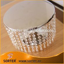 12" Luxury K9 Crystal Wedding Cake Stands & Silver Cake Plates Party Supply