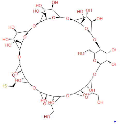 Моно- (6-меркапто-6-дезокси) -β-циклодекстрин CAS: 81644-55-5