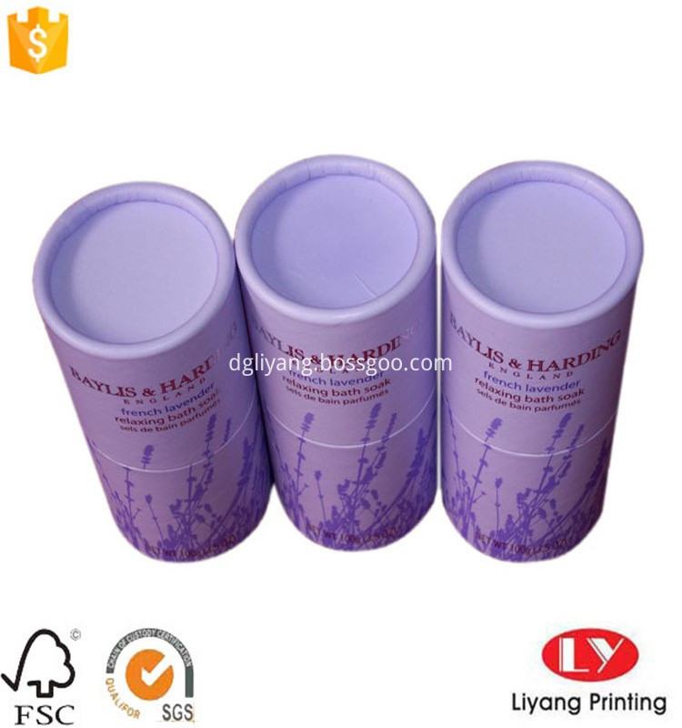 custom round paper tube box for comestic packaging