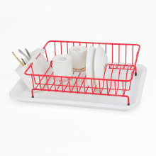 Highly Recommend Red Iron Wire Beautiful Kitchen Dish Racks