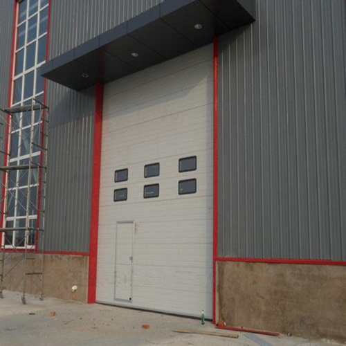 High speed aluminum sectional door