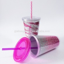 double layer plastic tumbler
