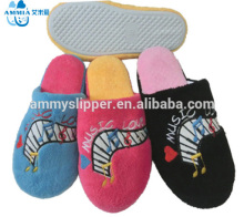 woman winter home 2015 Customized terry slippers warm TPR indoor slippers