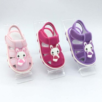 new design baby sandals with sound girl shoes