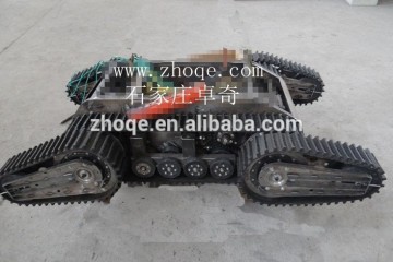 Four arms robot rubber track chassis tracked chassis for robot