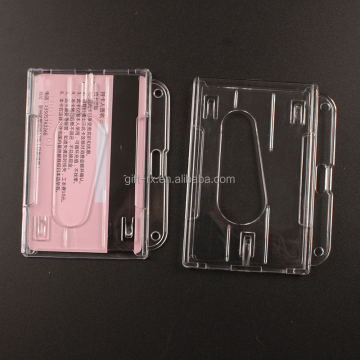 Double-Sided Card Holders: Transparent Hard Plastic Card Holders for Secure Storage and Display