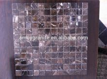 dark emperador brown marble mosaic tile for sale