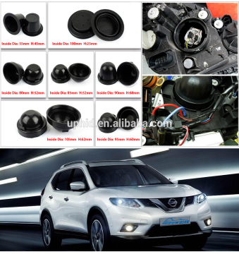 Headlight cover Headlight Rubber lens cover retrofit black cap waterproof cap dust cover Rubber cap