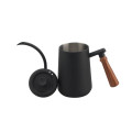 Stainless Steel Coffee Kettle With Wooden Handle