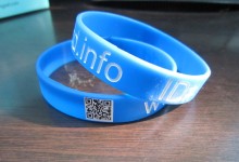 Cheap Custom Url Qr Code Wristbands (KPSW-0009)