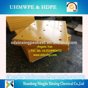 PE sliding fender/ TICONA UHMWPE Marine cell fender facing board for port fender