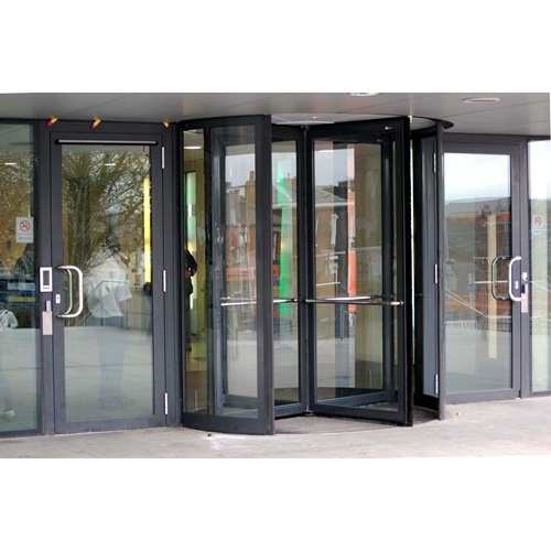 Drum Wall Load-bearing for Four-wing Revolving Doors