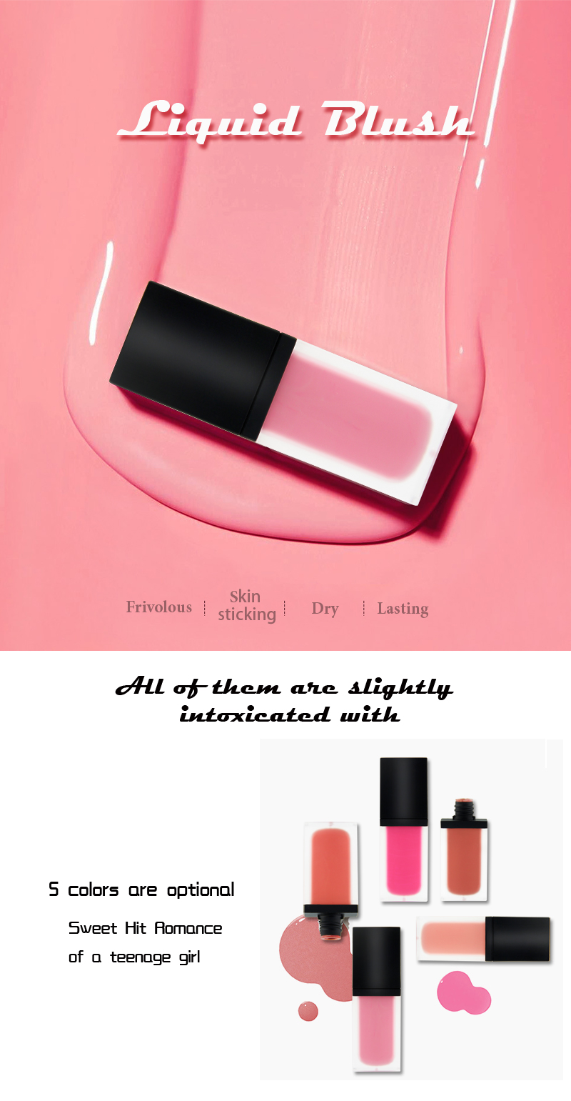 Hot liquid blush Best Sale Makeup Blush 5 Color Long Lasting Liquid Blush Cream