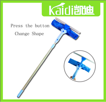 2014 New design microfiber window squeeze with telescopic handle