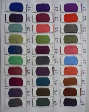 Colour Charts of Organza