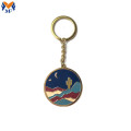 Hadiah Promosi Metal Custom Moon Enamel Keychain