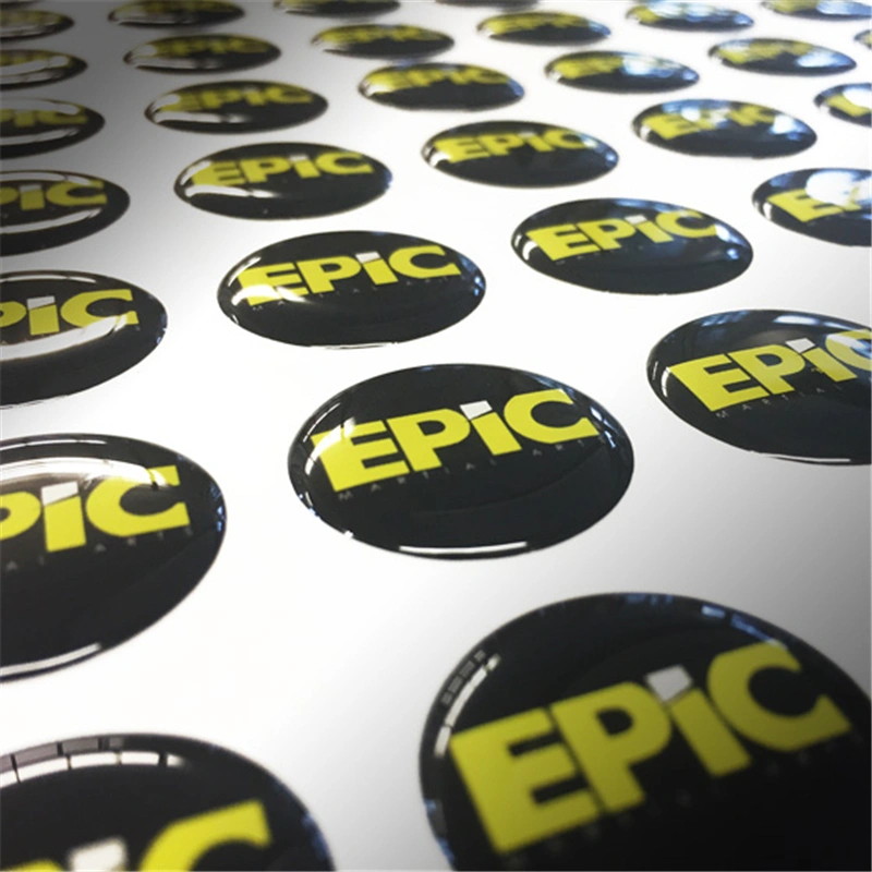 Custom Shape Dome Stickers for Outdoor Use