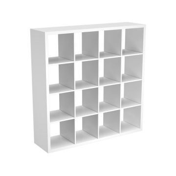 Square box shelving display