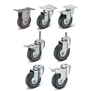 Light Duty polyvinyl clorua casters xe đẩy bánh xe