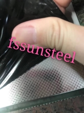 Linen embossed stainless steel sheets