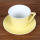 6OZ Yellow espresso cup and saucer