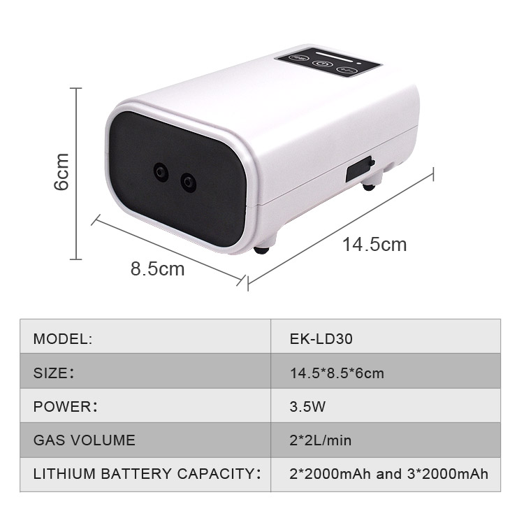 portable usb lithium battery aquarium air pump for outdoor fishing