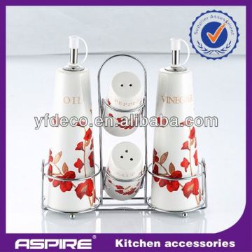 kitchen set glass oil and vinegar bottle set