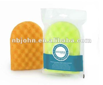 massage sponge glove