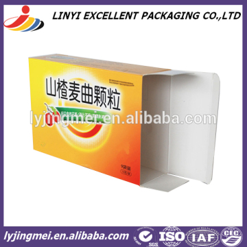 ivory board drug paper box with cheap price