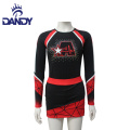 Sublimazione dandy personalizzata Abbigliamento a buon mercato Rinestones All Star Cheer Uniform