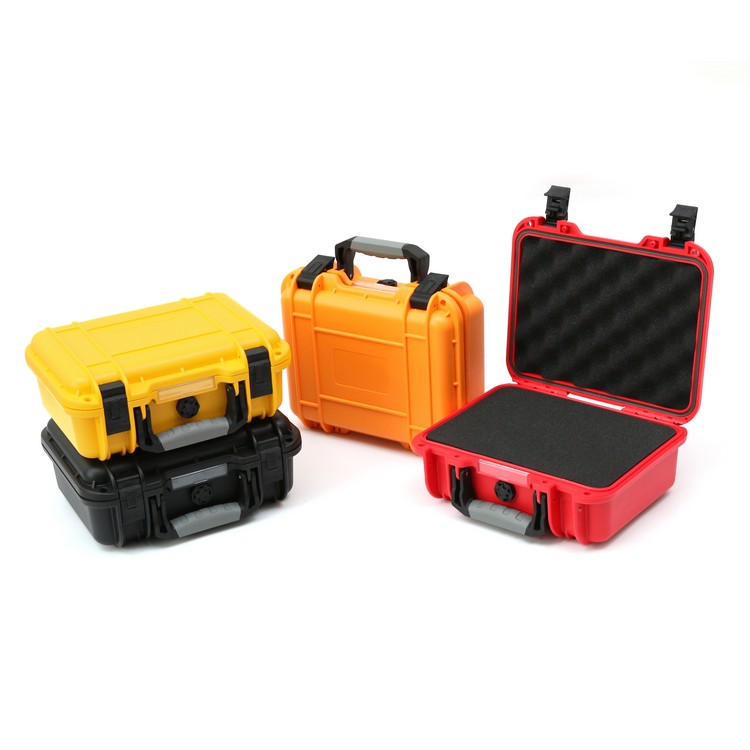 D2812 IP67 Hard Plastic Small Tool Box Waterproof Emergency Carrying  Case With Customized Foam